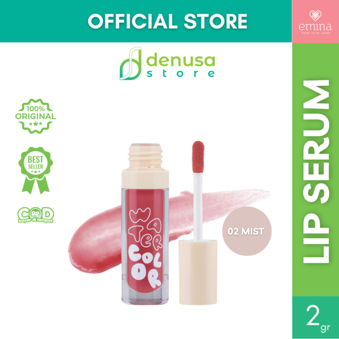 Emina Water Color Lip Serum 02 Mist 2 g