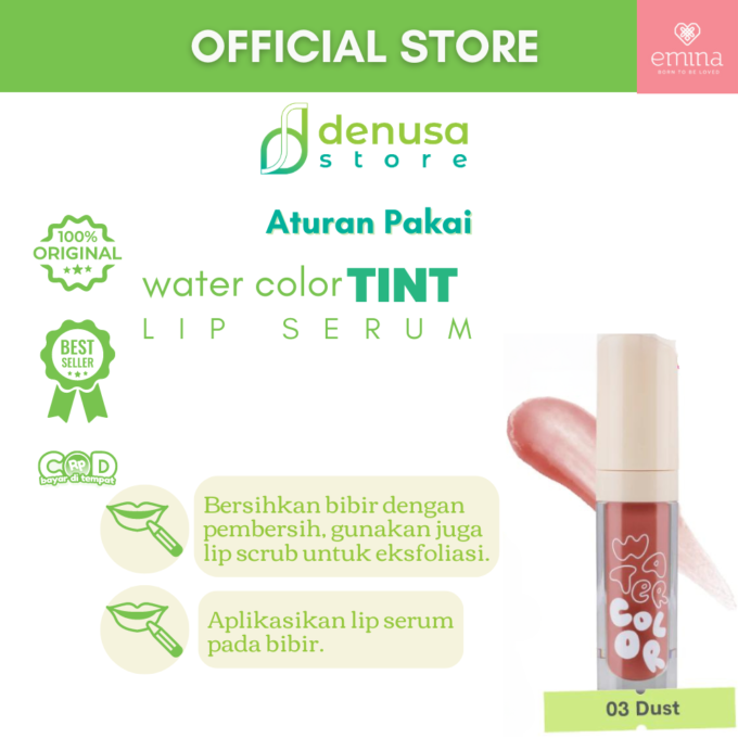 Emina Water Color Lip Serum 03 Dusk 2 g