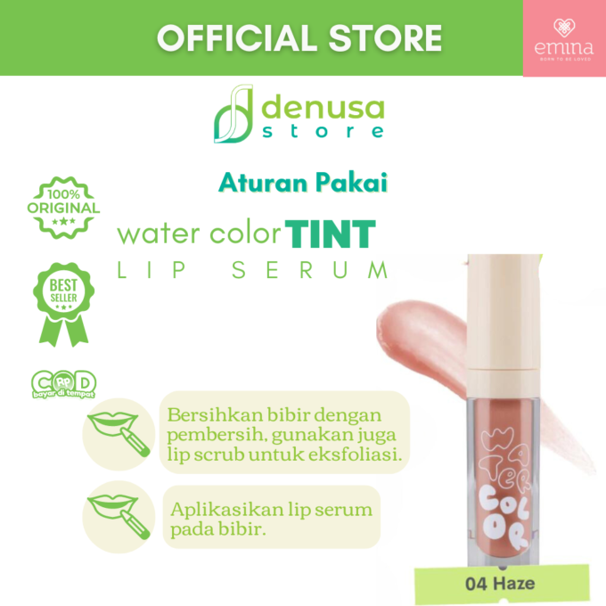 Emina Water Color Lip Serum 04 Haze 2 g