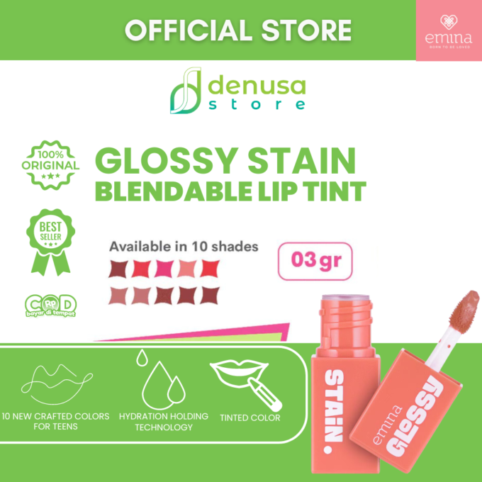 Emina Glossy Stain Blendable Lip Tint 06 Coffe Drop 3 g