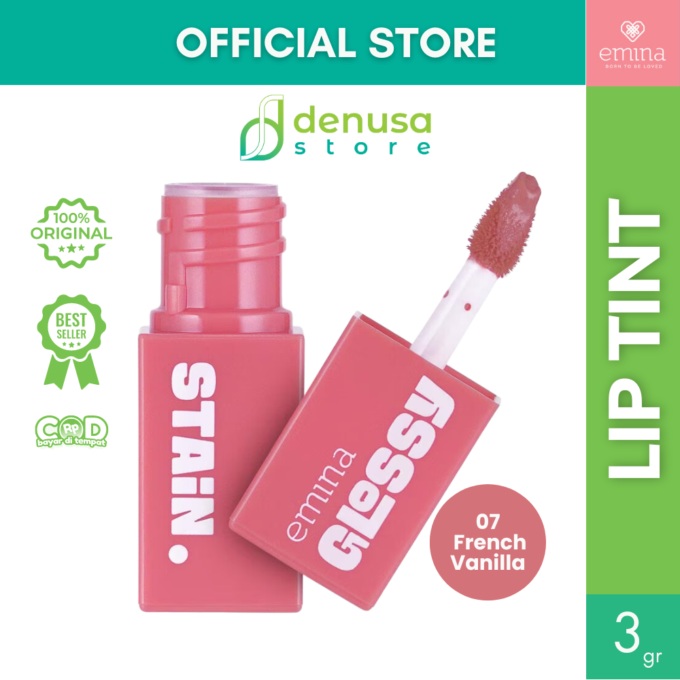 Emina Glossy Stain Blendable Lip Tint 07 French Vanilla 3 g