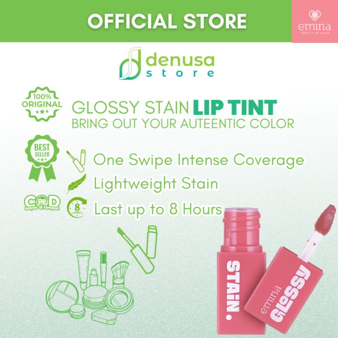 Emina Glossy Stain Blendable Lip Tint 07 French Vanilla 3 g