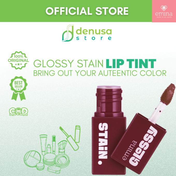 Emina Glossy Stain Blendable Lip Tint 10 Choco Praline 3 g