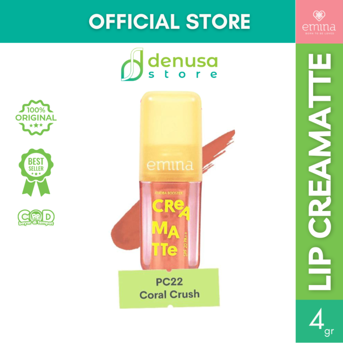 Emina Creamatte SPF20 PA++ PC22 Coral Crush 4 g