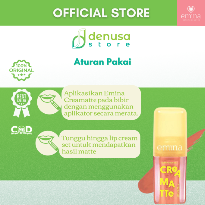 Emina Creamatte SPF20 PA++ PC22 Coral Crush 4 g