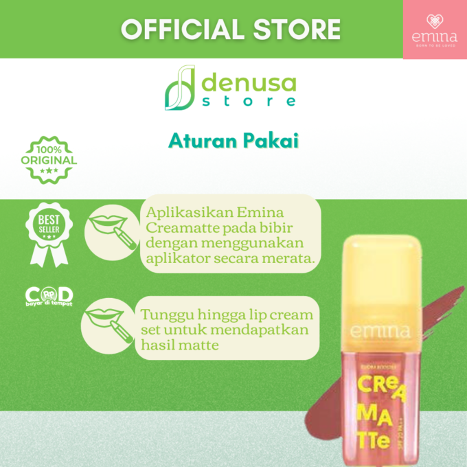 Emina Creamatte SPF20 PA++ BR21 Caramel Drop 4 g