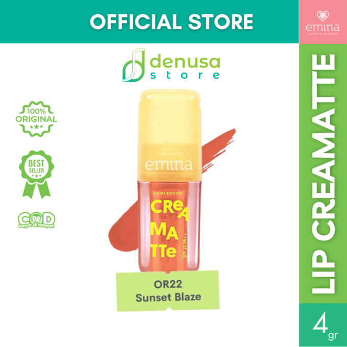 Emina Creamatte SPF20 PA++ OR22 Sunset Blaze 4 g