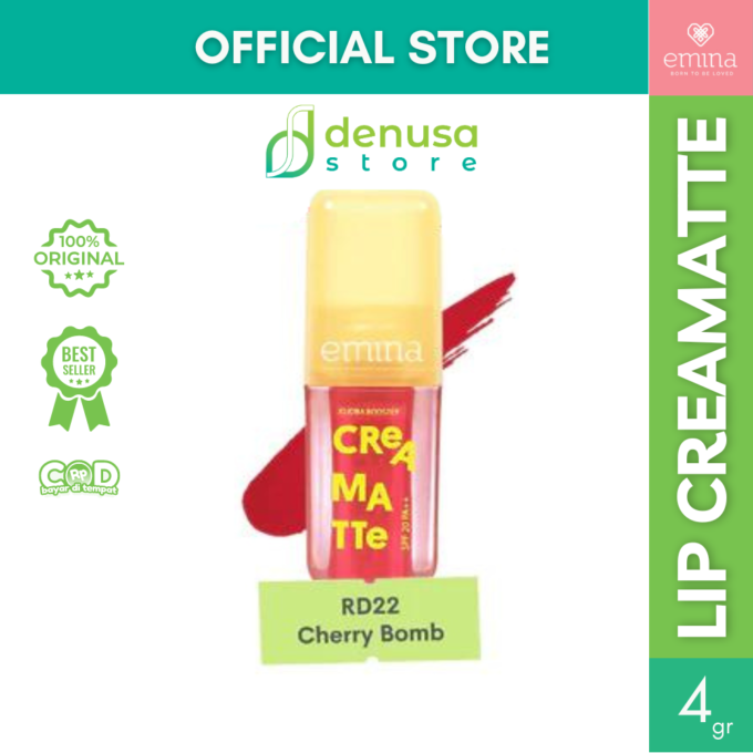 Emina Creamatte SPF20 PA++ RD22 Cherry Bomb 4 g