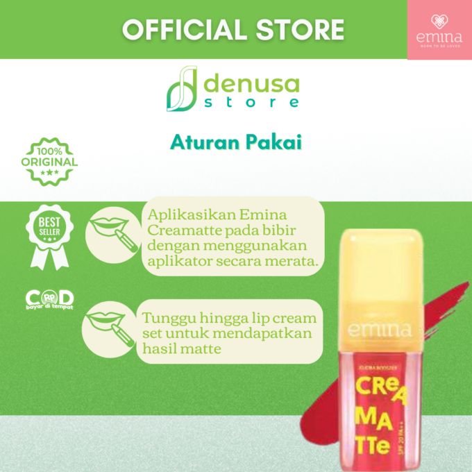 Emina Creamatte SPF20 PA++ RD22 Cherry Bomb 4 g