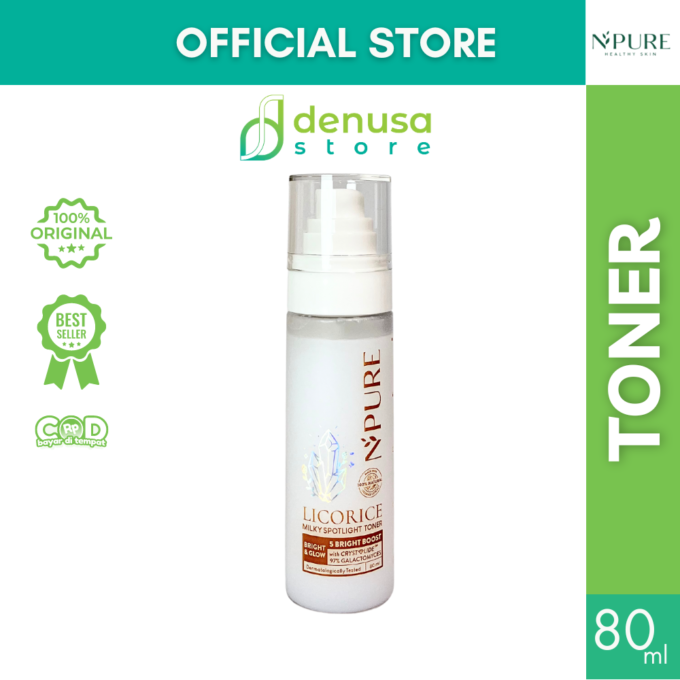 NPURE Licorice Bright n Glow Milky Spotlight Toner 80ml