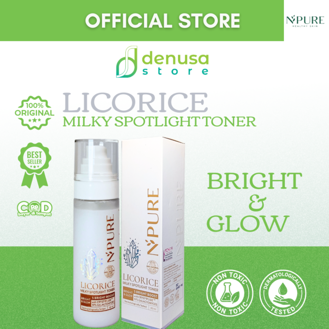 NPURE Licorice Bright n Glow Milky Spotlight Toner 80ml