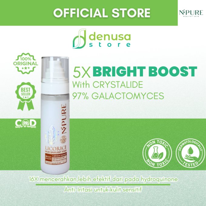 NPURE Licorice Bright n Glow Milky Spotlight Toner 80ml