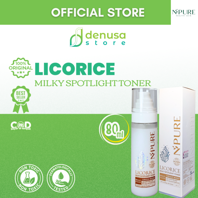 NPURE Licorice Bright n Glow Milky Spotlight Toner 80ml