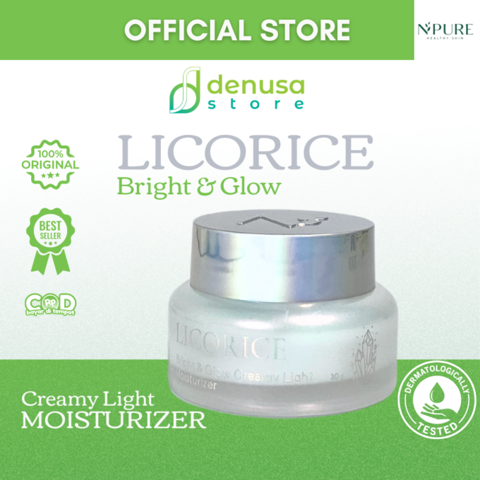 NPURE Licorice Bright n Glow Creamy Light Moisturizer 30gr