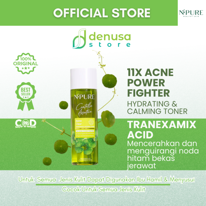 NPURE Centella Asiatica Acne Clear Hydrating and Calming Toner 150ml