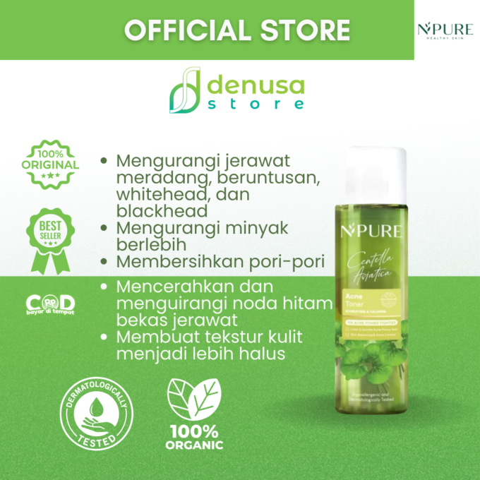 NPURE Centella Asiatica Acne Clear Hydrating and Calming Toner 150ml