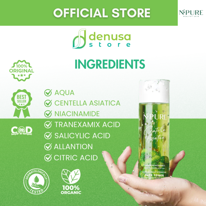 NPURE Centella Asiatica Acne Clear Hydrating and Calming Toner 150ml