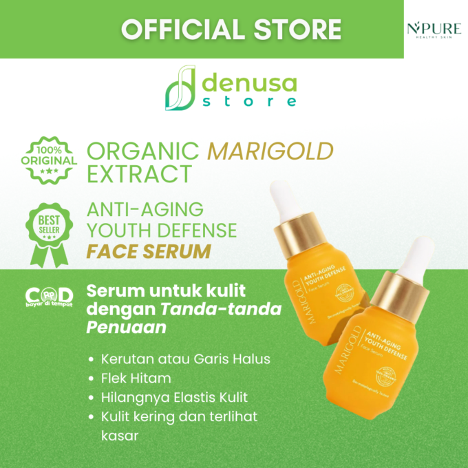 NPURE Marigold Anti Aging Youth Defense Face Serum 20ml