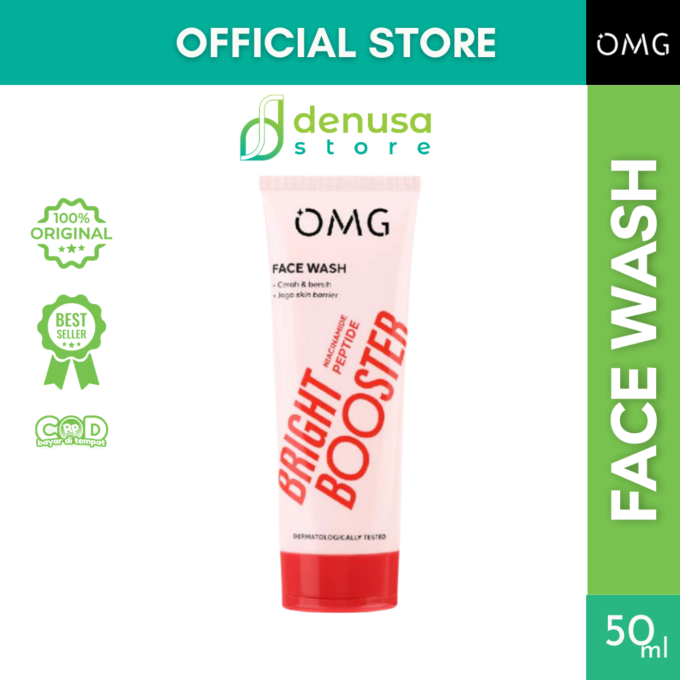 OMG Face Wash Bright Booster Niacinamide Peptide 50ml