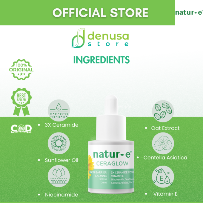 Natur-e Ceraglow Skin Barrier Calming Serum 20ml