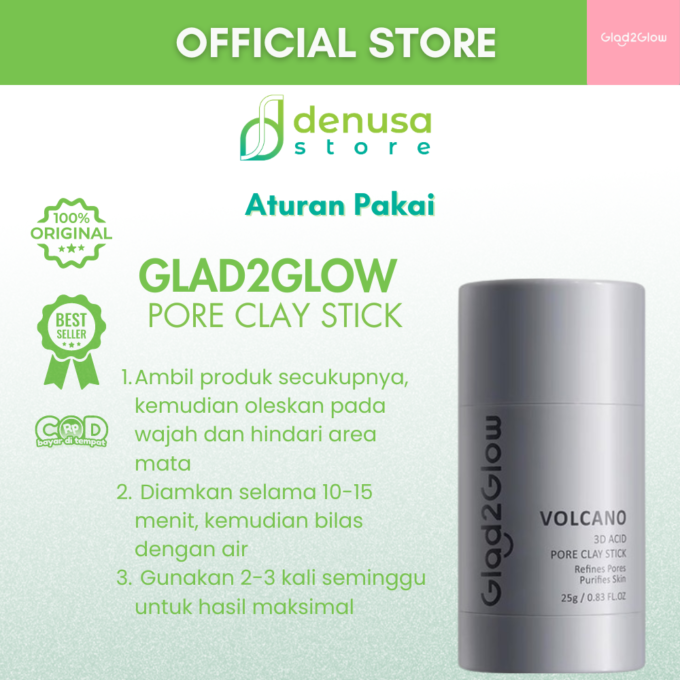 Glad2Glow Volcano 3D Acid Pore Clay Stick 25g