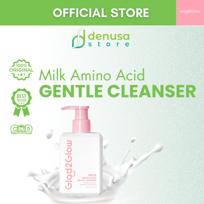 Glad2Glow Milk Amino Acids Gentle Cleanser 80g