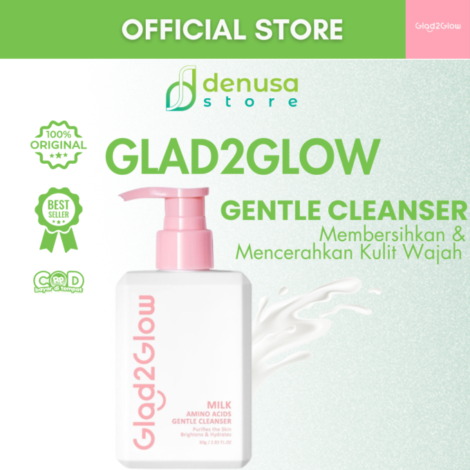 Glad2Glow Milk Amino Acids Gentle Cleanser 80g