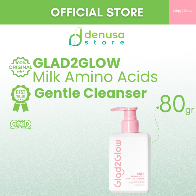 Glad2Glow Milk Amino Acids Gentle Cleanser 80g