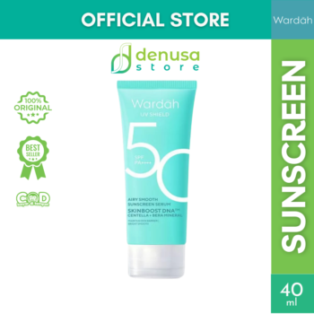 WARDAH UV Shield Airy Smooth Sunscreen Serum SPF 50 Pa++++ 40 ml