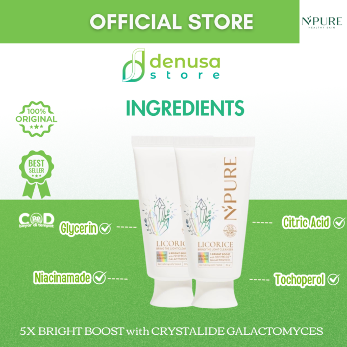 NPURE Licorice Bring The Light Cleanser 80gr