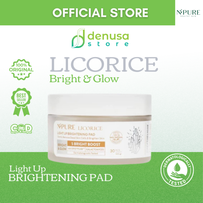 NPURE Licorice Light Up Brightening Pad 30 pcs 100gr