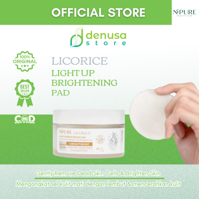 NPURE Licorice Light Up Brightening Pad 30 pcs 100gr