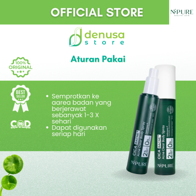 NPURE Cica Bacne Acne Clear Body Spray 50ml