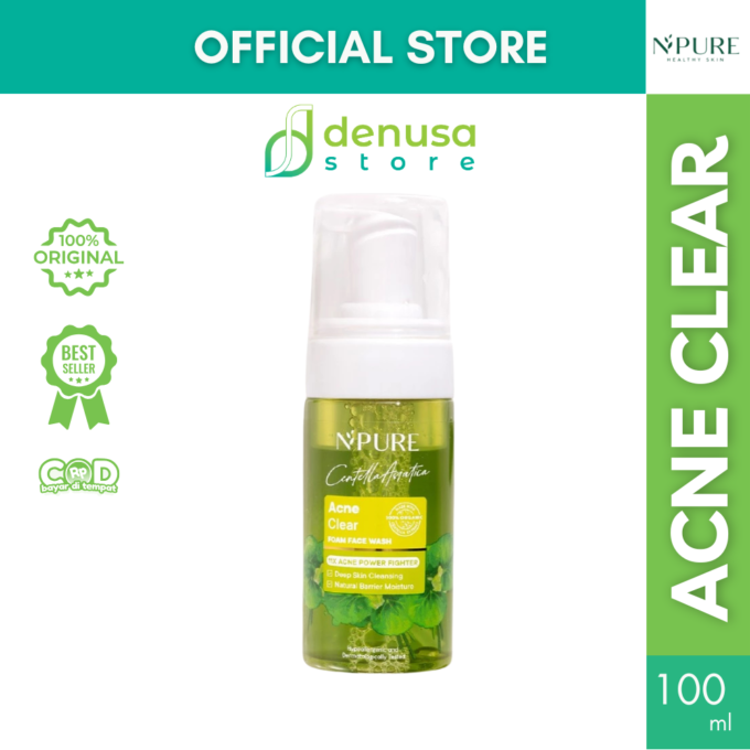 NPURE Centella Asiatica Acne Clear Foam Face Wash 100ml