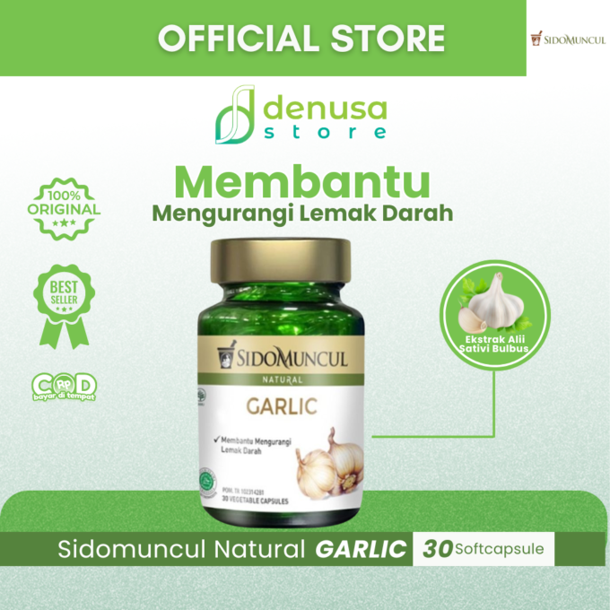 SIDOMUNCUL Natural Garlic 30 Kapsul