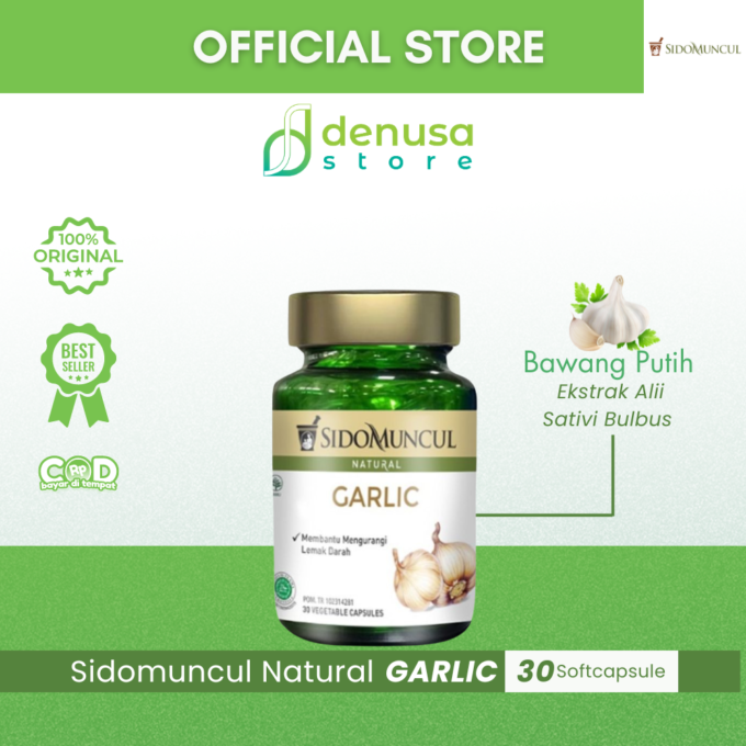 SIDOMUNCUL Natural Garlic 30 Kapsul