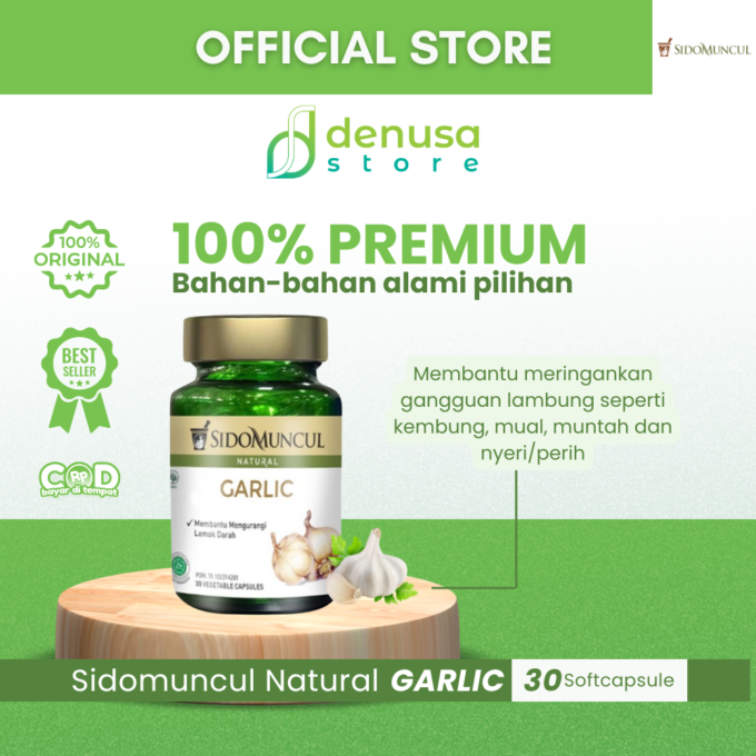 SIDOMUNCUL Natural Garlic 30 Kapsul