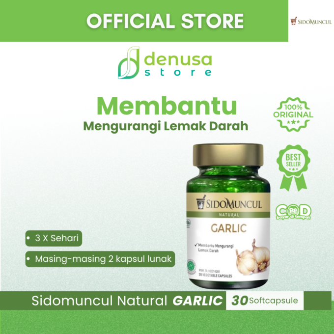 SIDOMUNCUL Natural Garlic 30 Kapsul