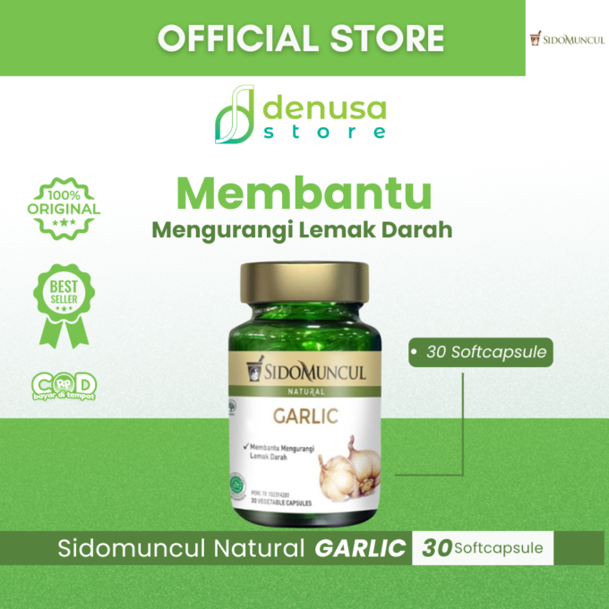 SIDOMUNCUL Natural Garlic 30 Kapsul