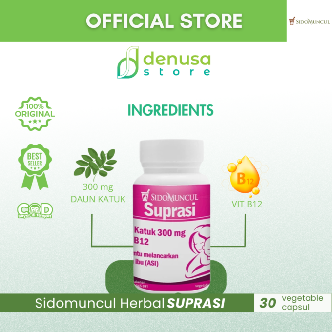 SIDOMUNCUL Herbal Suprasi 30 kapsul