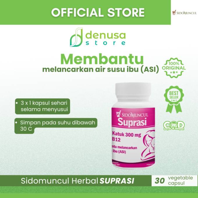 SIDOMUNCUL Herbal Suprasi 30 kapsul