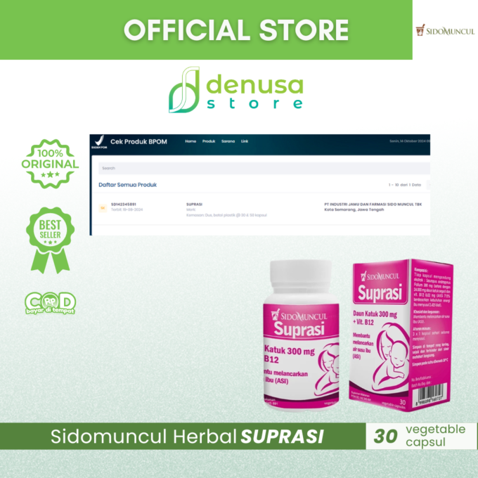 SIDOMUNCUL Herbal Suprasi 30 kapsul