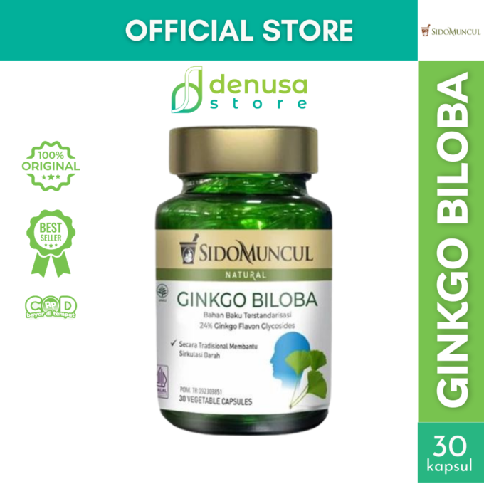 SIDOMUNCUL Natural Ginkgo Biloba 30 Kapsul