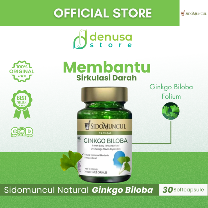 SIDOMUNCUL Natural Ginkgo Biloba 30 Kapsul