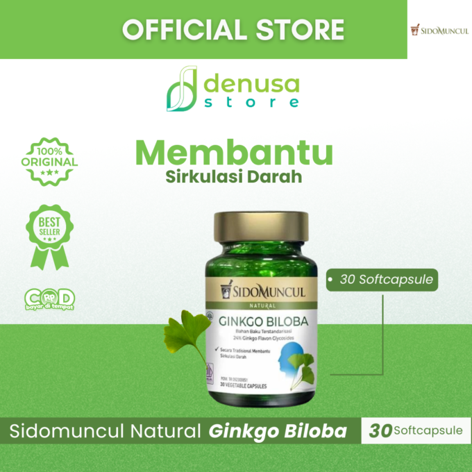 SIDOMUNCUL Natural Ginkgo Biloba 30 Kapsul