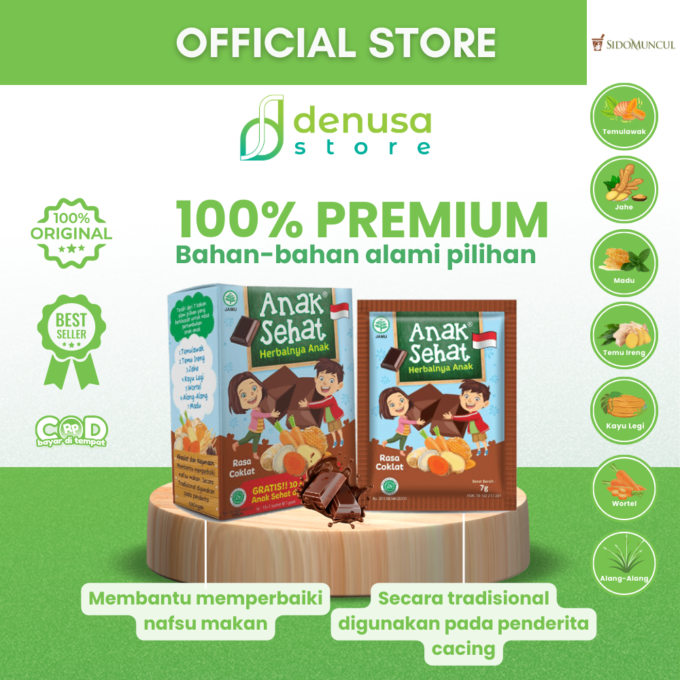 SIDOMUNCUL Anak Sehat Rasa Coklat 1 Kotak 10 Plus 1 Sachet