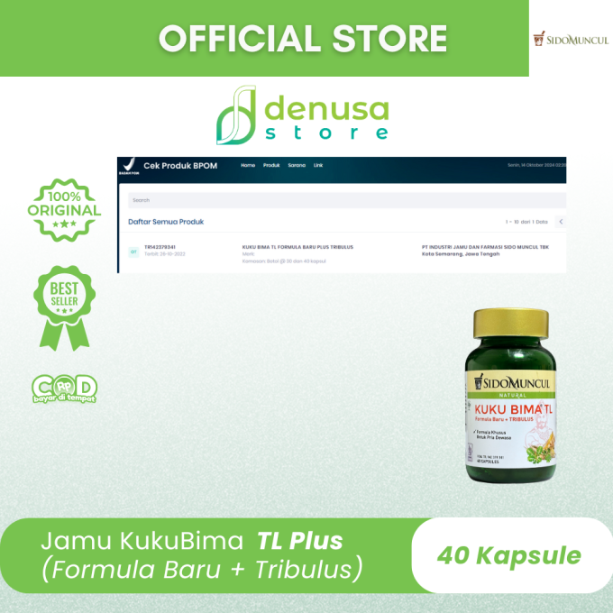 SIDOMUNCUL Kuku Bima TL 40 Kapsul