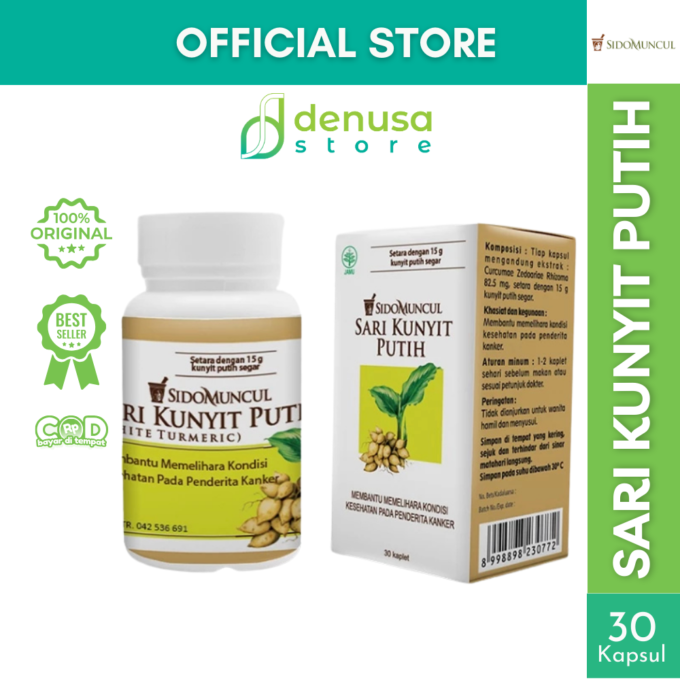 SIDOMUNCUL Herbal Sari Kunyit Putih 30 Kaplet