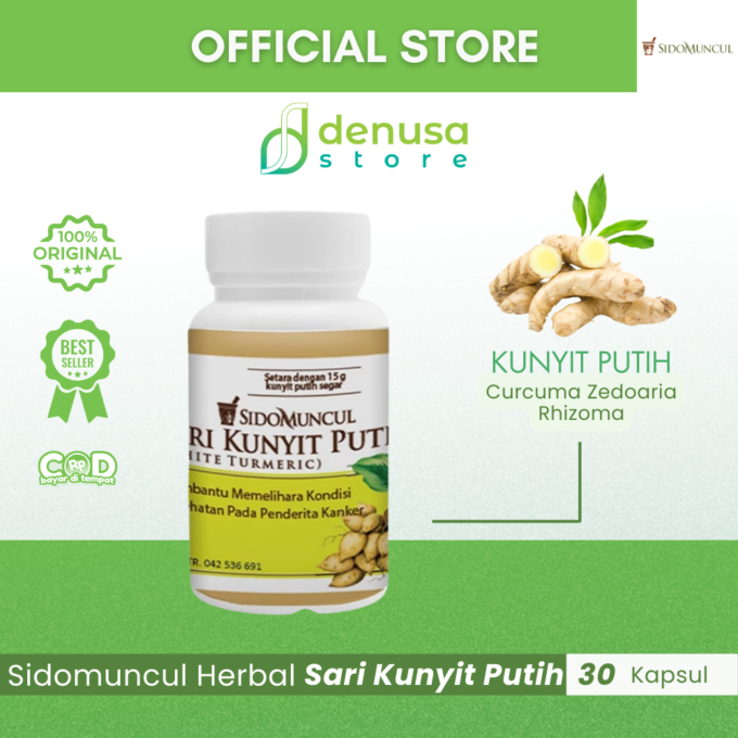 SIDOMUNCUL Herbal Sari Kunyit Putih 30 Kaplet