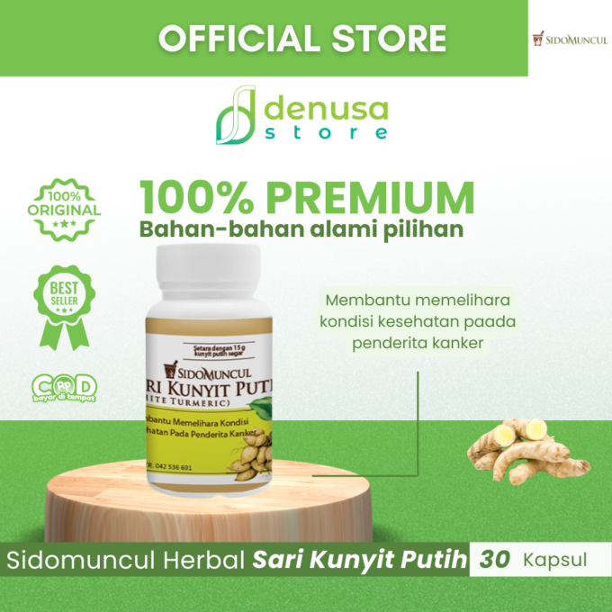 SIDOMUNCUL Herbal Sari Kunyit Putih 30 Kaplet